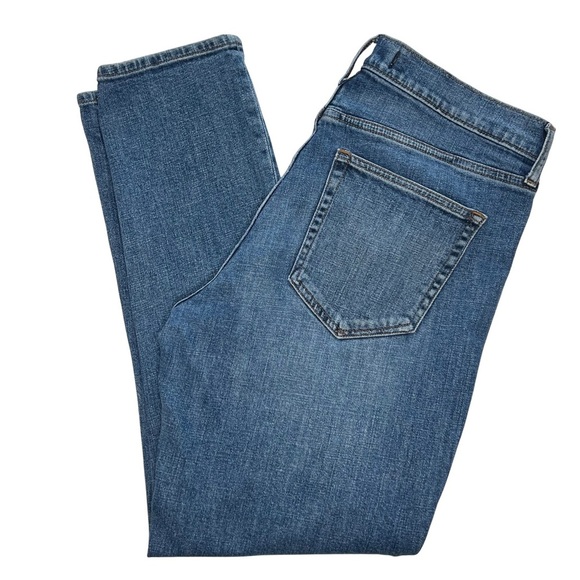 GAP Jeans AUTHENTIC 1969 Stud Best Girlfriend Y2K Star Ankle Dark Indigo Blue 30 - Picture 16 of 17